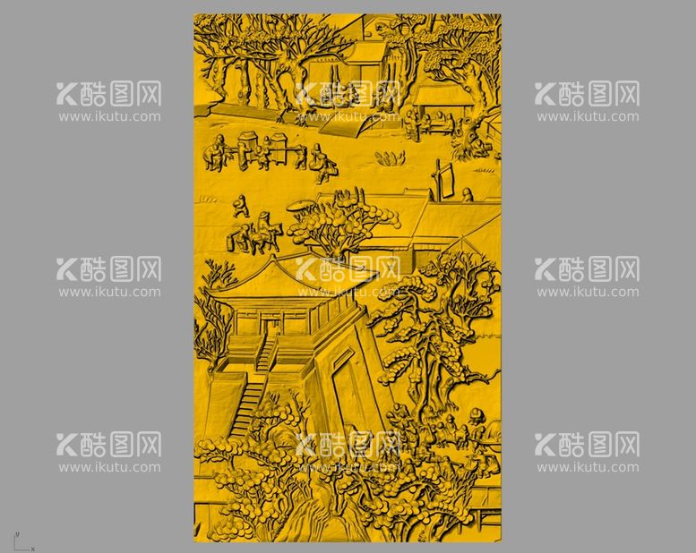 编号：19505701270731242649【酷图网】源文件下载-CAD浮雕装饰画立体模型