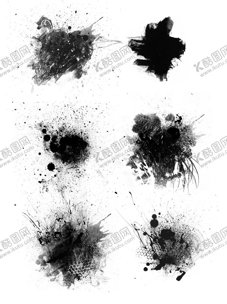 编号：83043509250300459258【酷图网】源文件下载-黑色墨迹