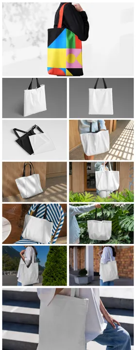 高端样机手提袋帆布袋帆布包智能样机