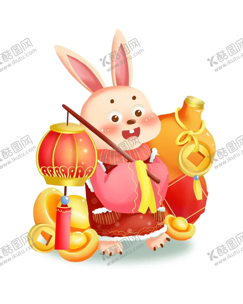 编号：23041909292328294562【酷图网】源文件下载-福禄兔子