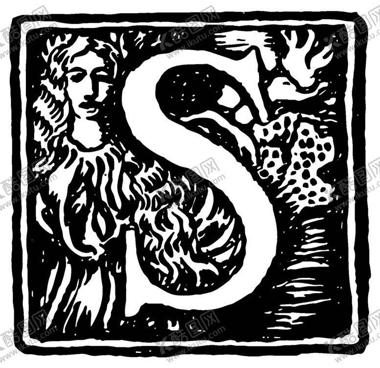 编号：21293707020008492651【酷图网】源文件下载-矢量英文复古装饰字母素材