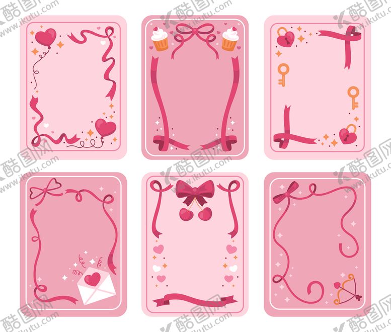 编号：51369504301136059817【酷图网】源文件下载-粉色边框图案