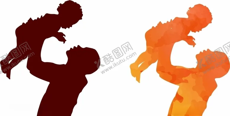 编号：26798204231255312457【酷图网】源文件下载-父子剪影