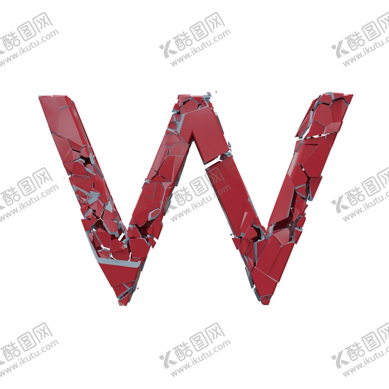 编号：53213811012147164330【酷图网】源文件下载-3D破碎立体字母