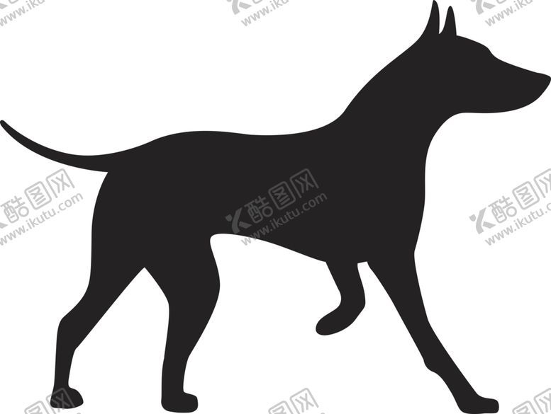 编号：25773209230002147382【酷图网】源文件下载-狗剪影