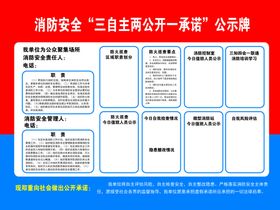 消防安全公示牌