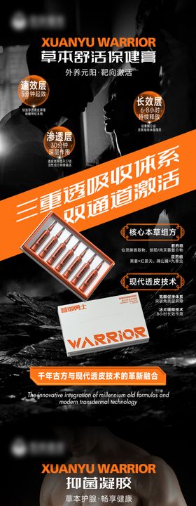 男性私护保健品海报