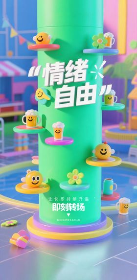 酒吧KTV转场预定撩客海报情绪自由