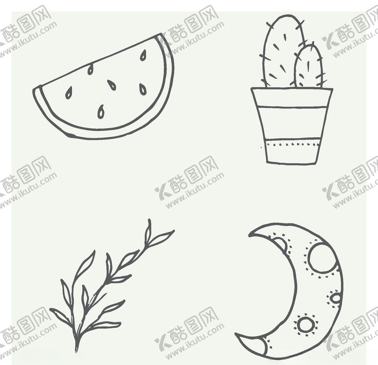 编号：81368710290355318158【酷图网】源文件下载-手绘植物