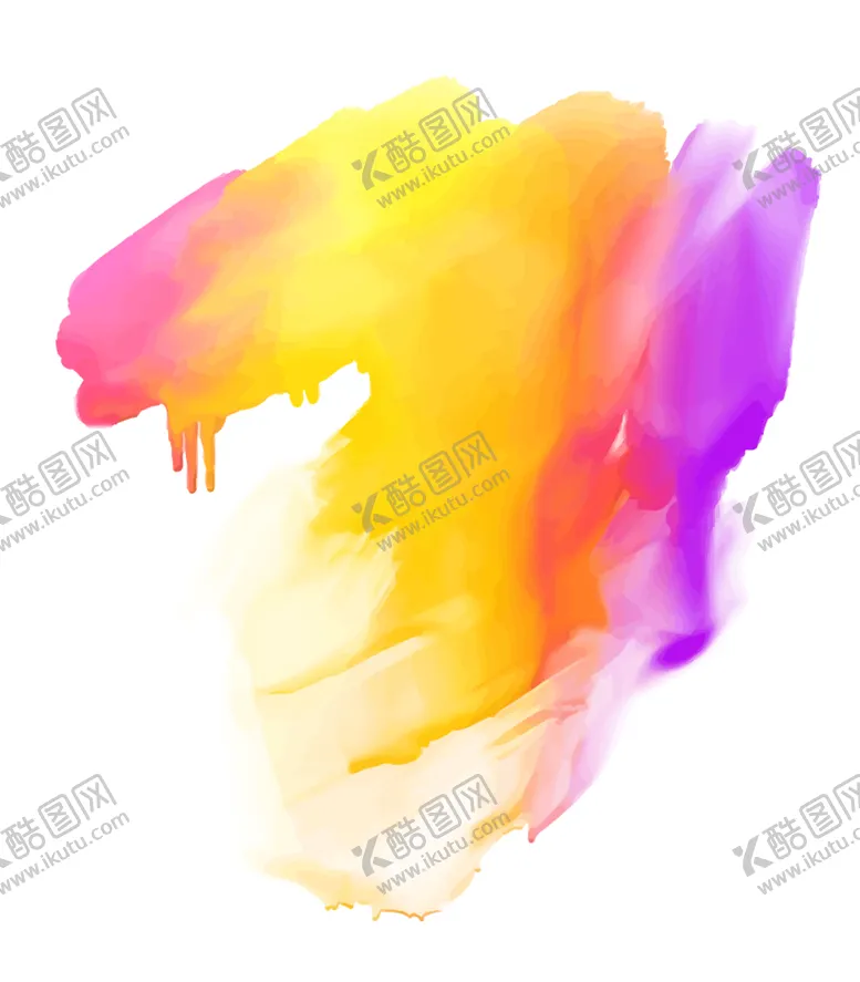编号：88903510311422343151【酷图网】源文件下载-炫彩涂鸦水墨图案
