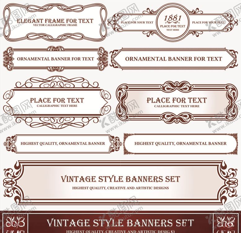 编号：73266010302236254747【酷图网】源文件下载-欧式复古花纹边框矢量