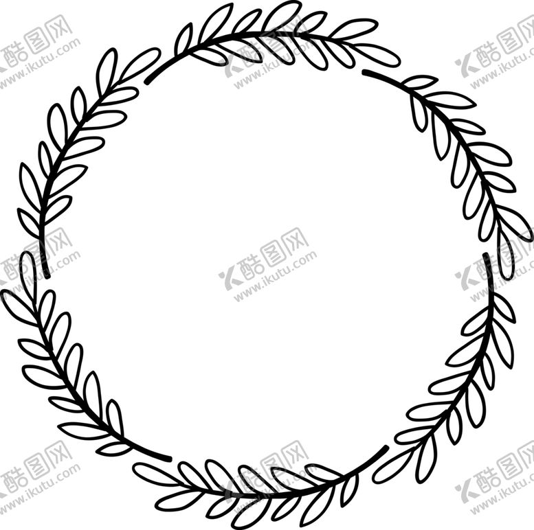 编号：31809809271617113094【酷图网】源文件下载-圆形花环