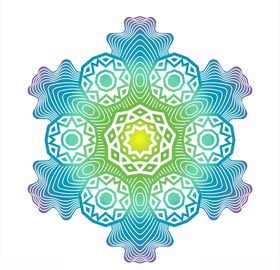 炫彩涂鸦水墨图案