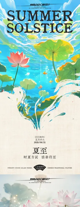 夏至节气系列海报