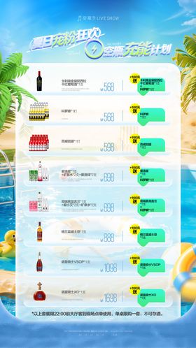 酒水套餐海报