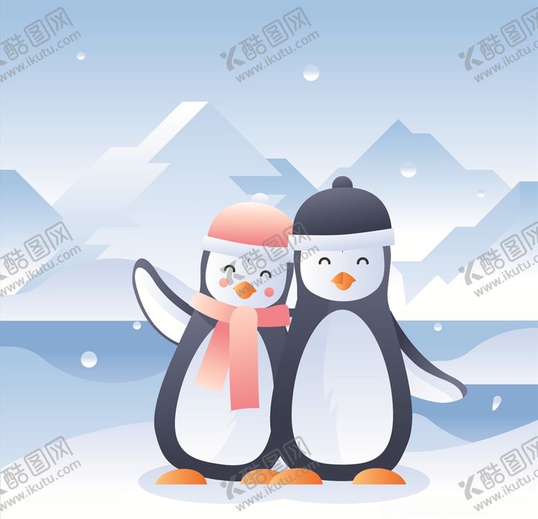 编号：26294405190904367430【酷图网】源文件下载-卡通企鹅