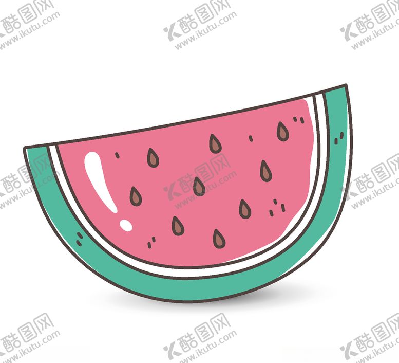 编号：24850110111621202737【酷图网】源文件下载-手绘西瓜