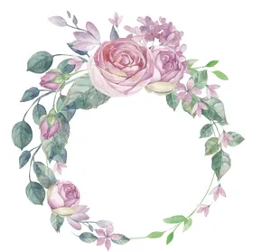 手绘花卉园艺浪漫温馨语
