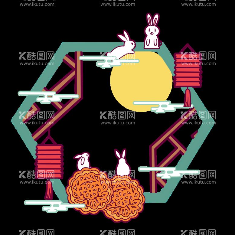 编号：14136111201901438838【酷图网】源文件下载-中秋元素