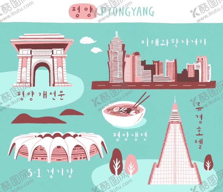 编号：42523309171658242468【酷图网】源文件下载-手绘古代建筑图片