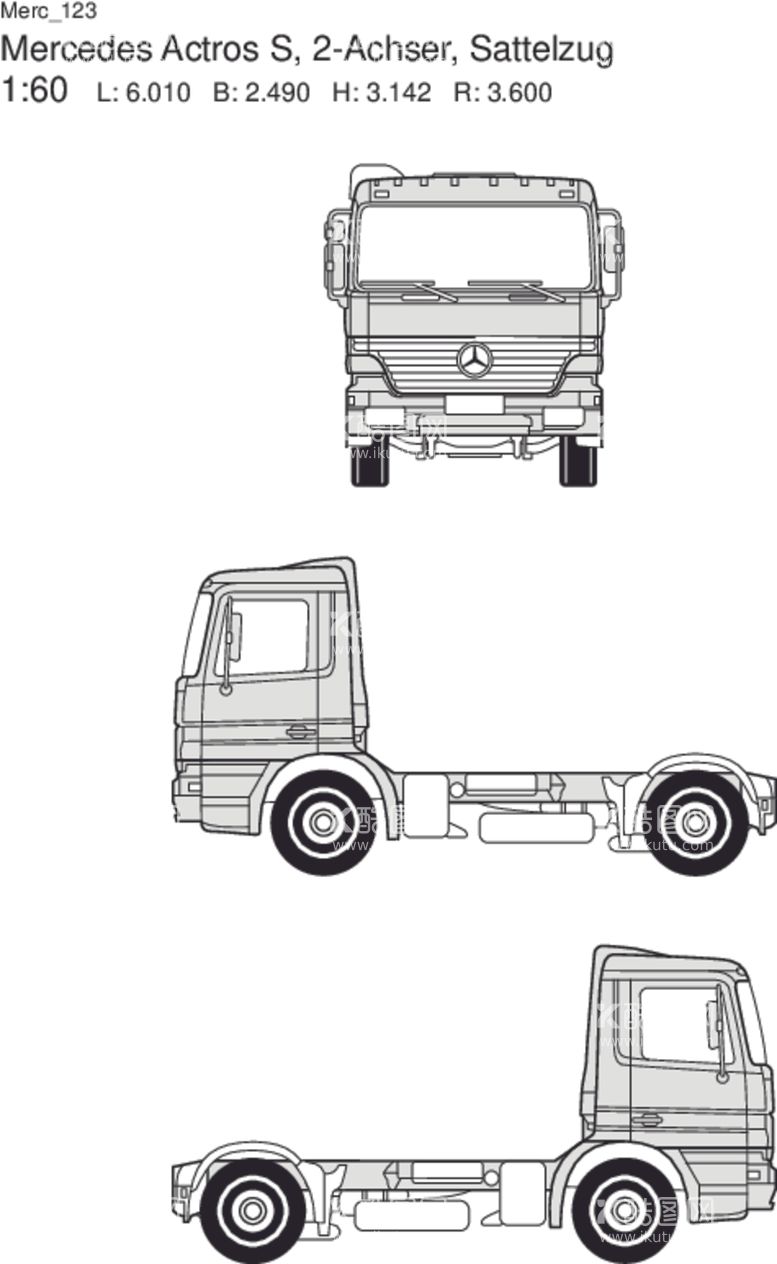 编号：46922003092016593956【酷图网】源文件下载-梅赛德斯工程车