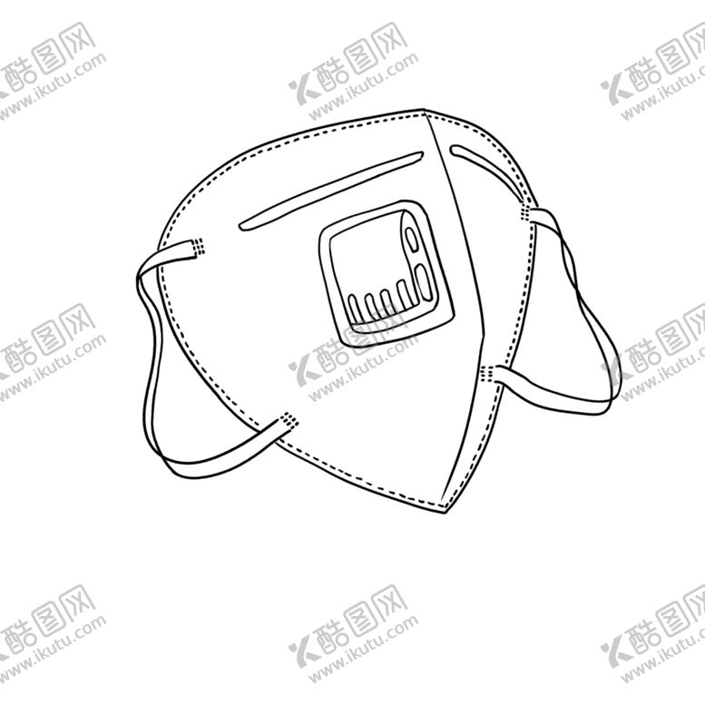 编号：48207709230211313694【酷图网】源文件下载-KN95带阀口罩
