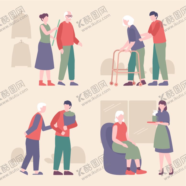 编号：73593412071949256224【酷图网】源文件下载-照顾老人