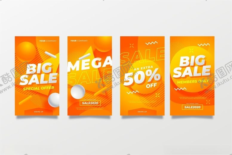 编号：58516611151245111770【酷图网】源文件下载-橙色大促包装袋展示