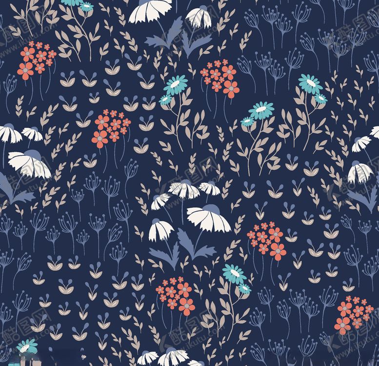 编号：36685210110600001055【酷图网】源文件下载-植物花纹背景