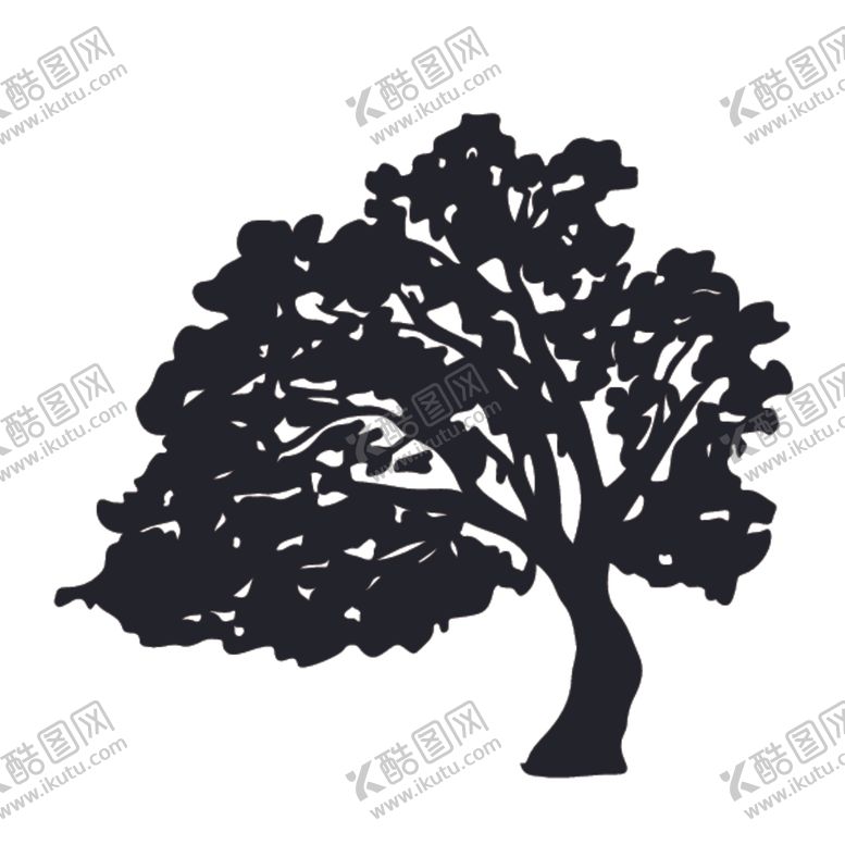 编号：55844209192226073320【酷图网】源文件下载-植物树木剪影