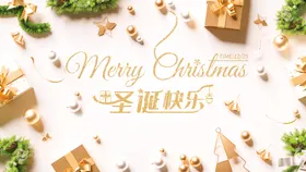 圣诞快乐广告节海报彩页
