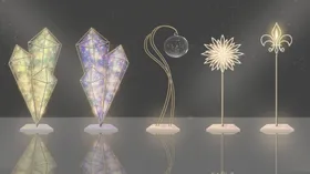 婚礼效果图现代背景定制舞台