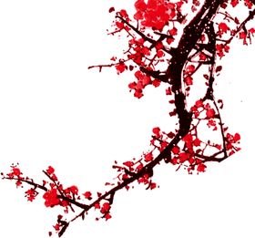 中国风水墨梅