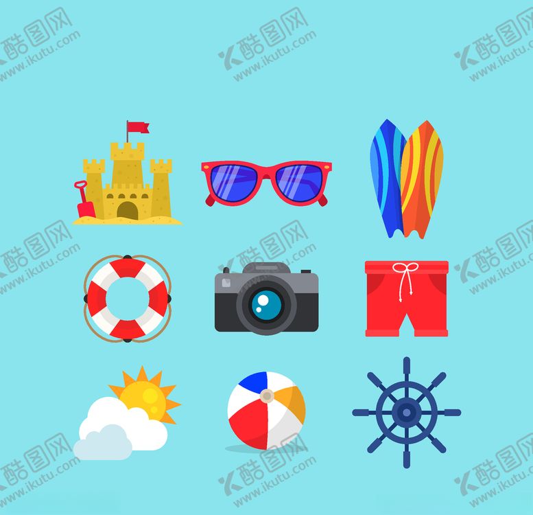 编号：58770907031234222941【酷图网】源文件下载-夏日元素