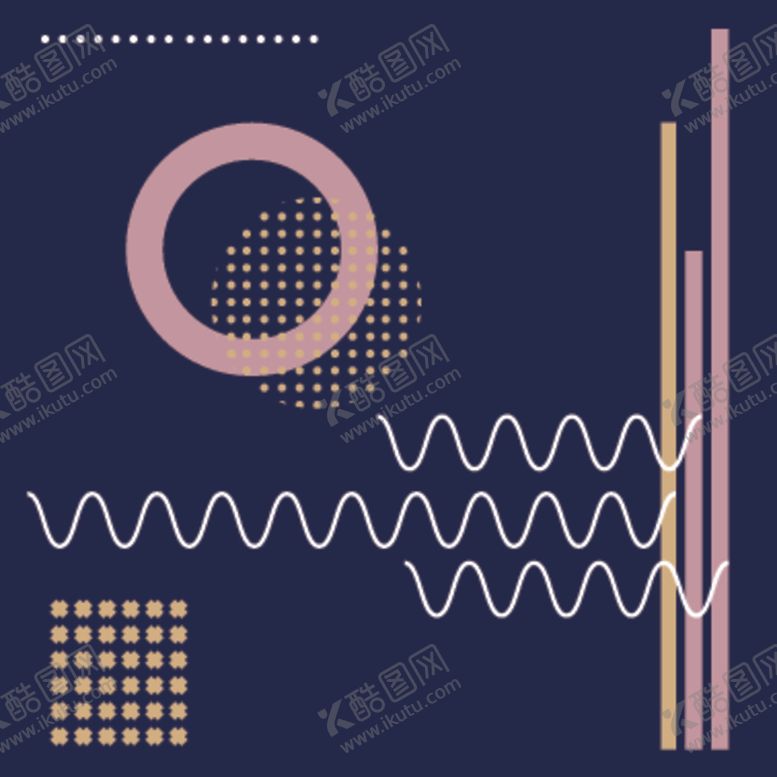 编号：74053009290632374856【酷图网】源文件下载-孟菲斯风格设计图案