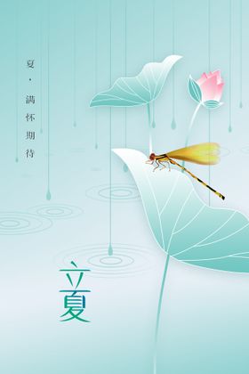 立夏宣传活动海报节气