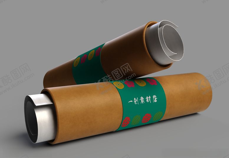 编号：91717610071209025408【酷图网】源文件下载-办公卷纸筒效果图