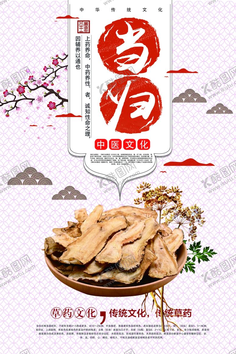 编号：79064507121348173647【酷图网】源文件下载-大气中药文化展板
