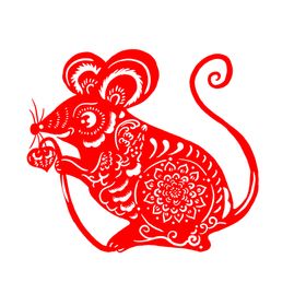鼠年剪纸