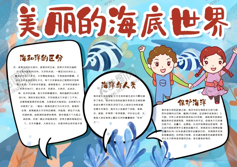 编号：12293607081628053474【酷图网】源文件下载-环保小报