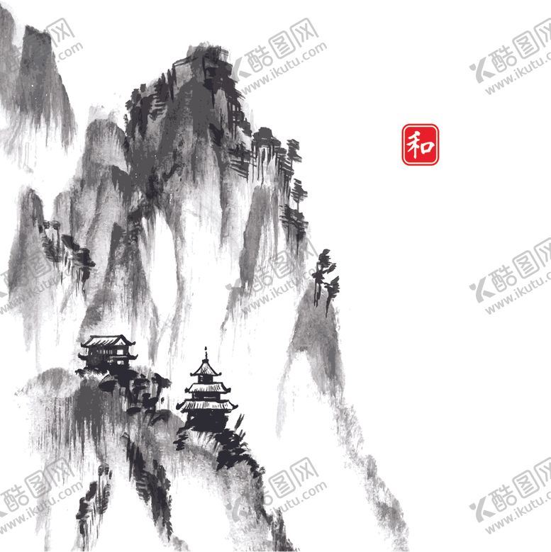 编号：13273505052353079854【酷图网】源文件下载-山水画