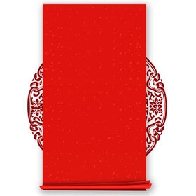 红色背景公司展板高端