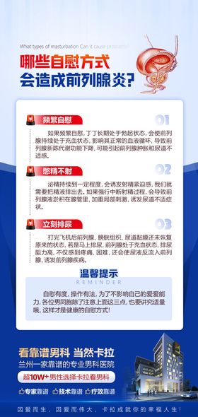 医疗男性疾病科普海报
