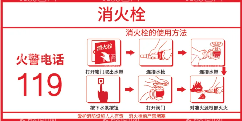 编号：22623012131144149756【酷图网】源文件下载-消火栓使用方法