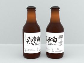 精酿啤酒标签展开图