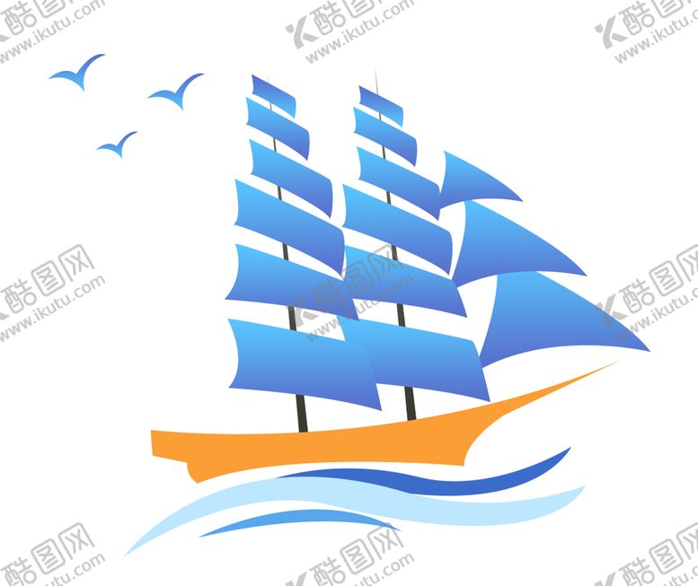 编号：46015709141938154821【酷图网】源文件下载-扬帆起航卡通帆船目标达成