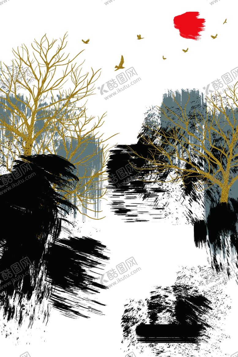 编号：64046509280623167065【酷图网】源文件下载-中式装饰画