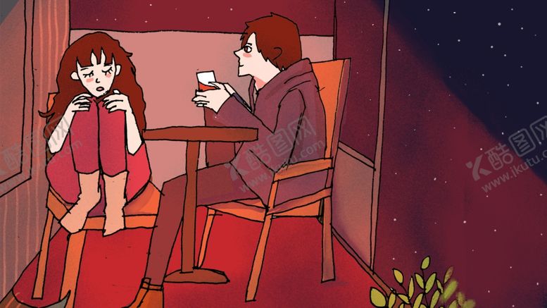 编号：16959409271801281235【酷图网】源文件下载-情侣插画