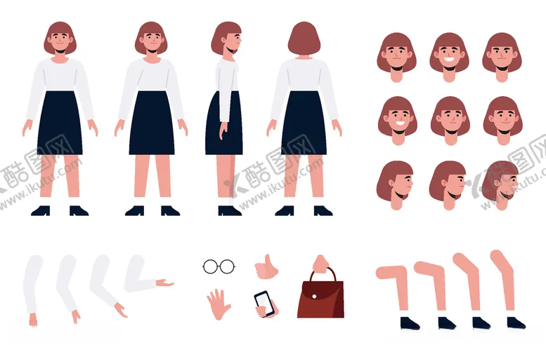编号：90944106240539176123【酷图网】源文件下载-人物动作拆分