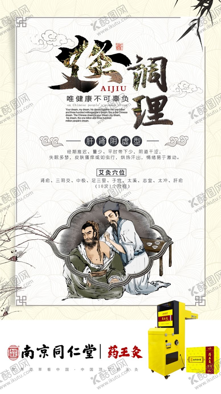 编号：45630205050731502464【酷图网】源文件下载-药王灸调理更年期综合症